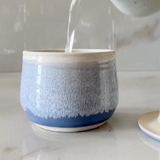 Butter Crock Blue