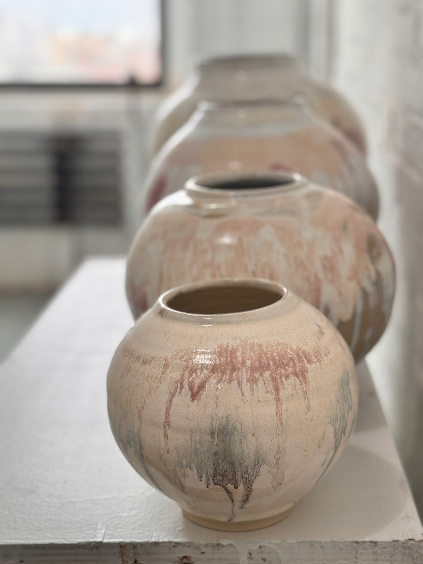 Petal Mist Moon Jars