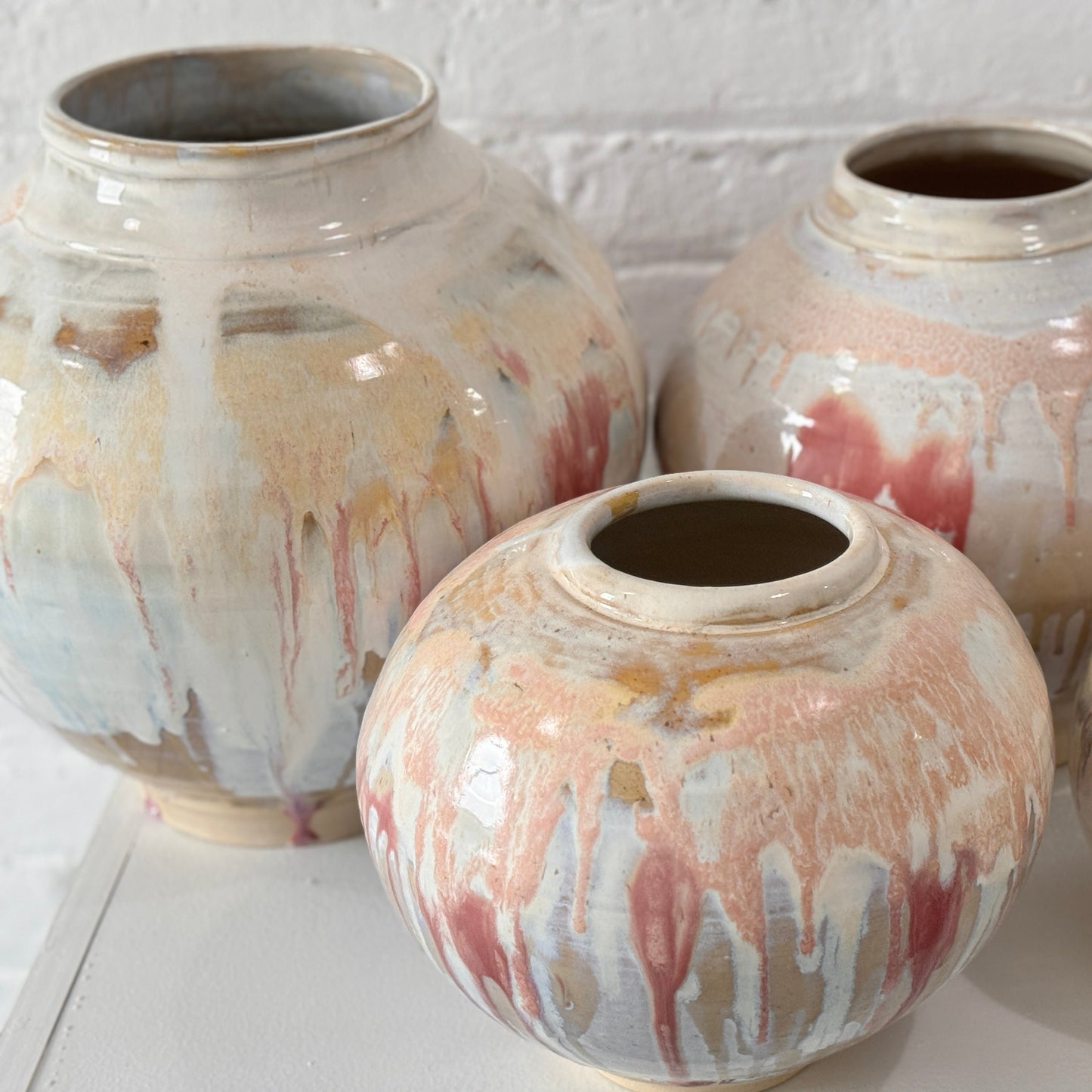 Petal Mist Moon Jars