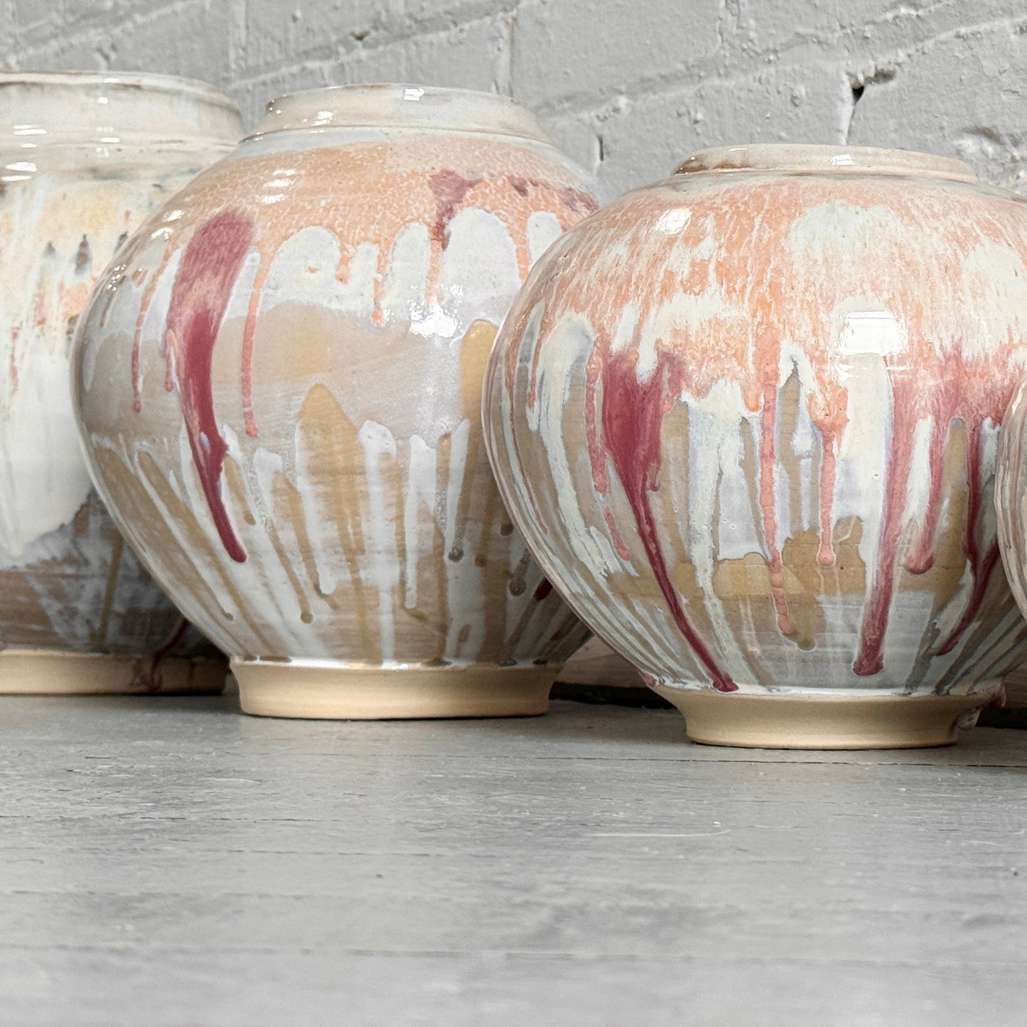 Petal Mist Moon Jars