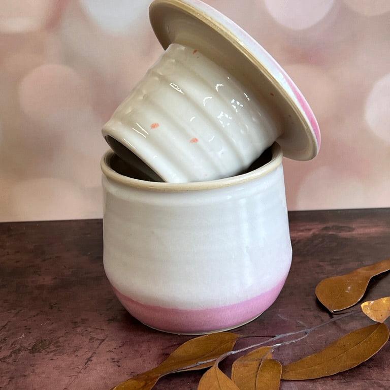 Butter crock alpine rose
